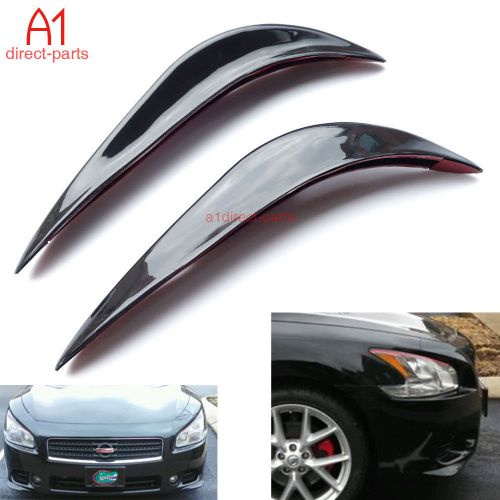Front or back bumper cover saver stickers protector guard 3d black streamline
