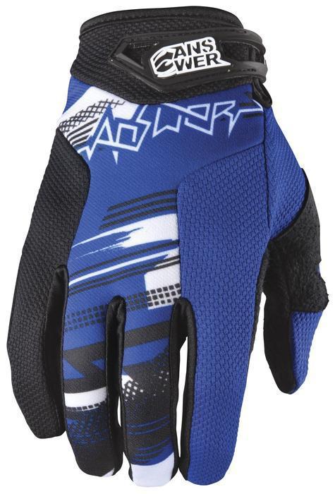 Answer racing a12 syncron mx motorcycle gloves blue lg/large