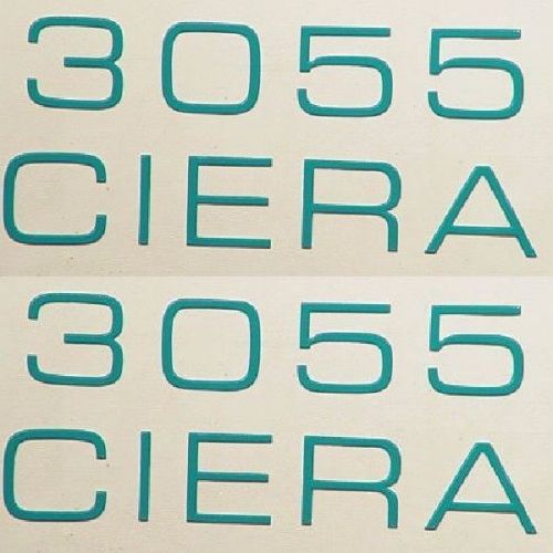 Bayliner ciera 3055 aqua 8 1/2  x 3 7/8 inch vinyl marine boat decals (pair)