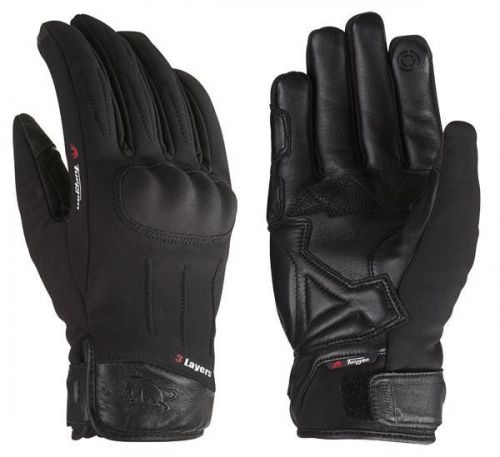 Furygan td winter evo leather textile motorcycle gloves,men&#039;s 2xl/xxl