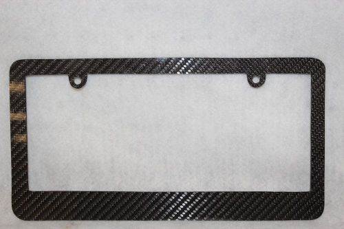 Licensce plate frame carbon fiber universal fit