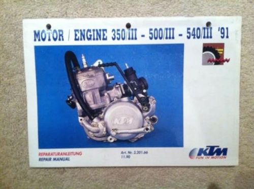 Ktm factory engine repair manual handbook - 350/iii 500/iii 540/iii - 3.201.66