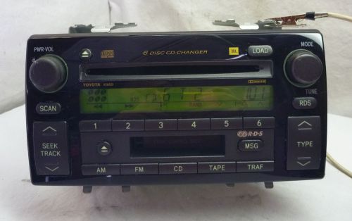 02 03 04 toyota camry jbl radio cd cassette player 86120-aa060 a56820 gf260