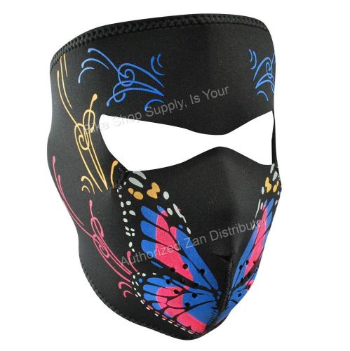 Zan headgear wnfm041, neoprene full mask, reverses to black, butterfly facemask