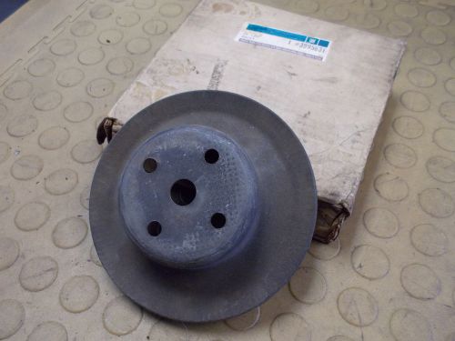 Small block/big block chevy water pump pulley single groove gm 3995631 nos