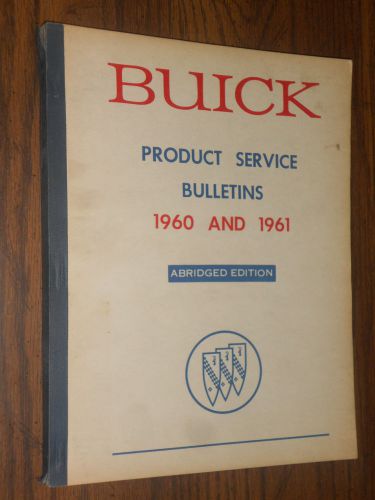 1960 / 1961 / buick bound service bulletin set /  book / nice original manual