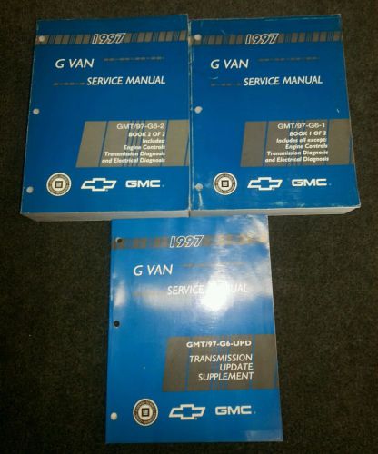 1997 chevrolet/gmc g vans factory service manuals 3 volume set