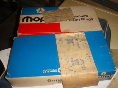 Mopar 400 piston rings new old stock 2 sets for both 2 and 4 barrel engines read