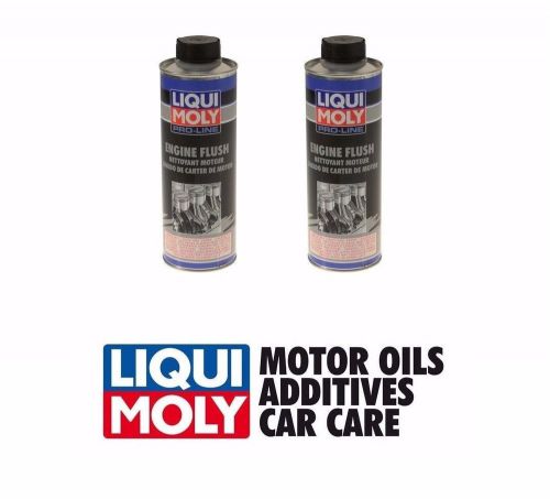 2-pcs liqui moly engine oil additive lm 2037 500ml pro line flush