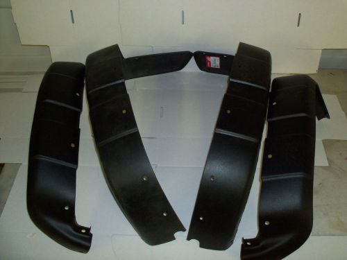 New honda 1995-2004 foreman 400 &amp; 450 black fender flares mud guards flaps 4pc