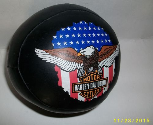 Harley davidson motor cycles aerican eagle logo leather ball