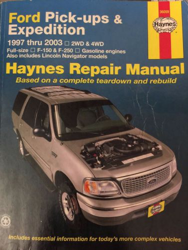 1997 - 2003 ford pickups &amp; expedition haynes repair manual 36059