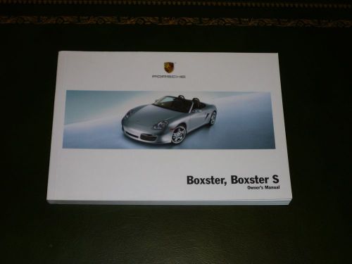 2006 porsche boxster, boxster s owners manual 987 06 new