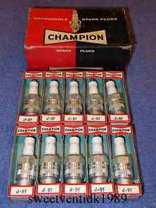 ‘nos’ champion j-9y spark plugs.......circa 1950 – 1960’s....