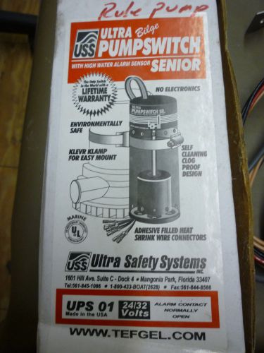 Ultra bilge pump switch senior 24/32 volt  w/high water alarm sensor