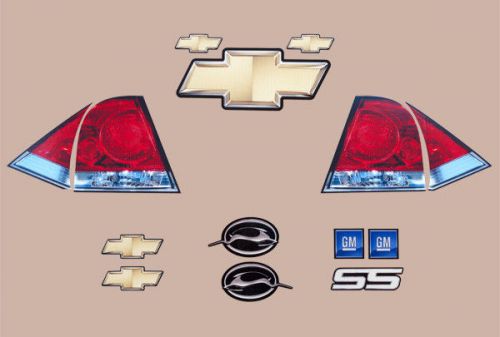 Fivestar bodies decal rear tail id kit chevy impala ss short track  #670-450-id