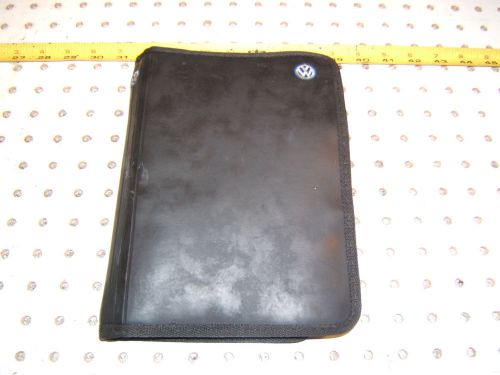 Vw 1999 cabrio owner manual&#039;s genuine oem 1 booklet with black outer vw 1 case