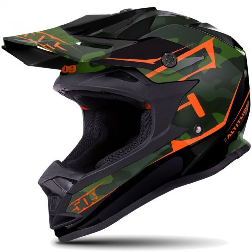 509 altitude snowmobile helmet - camo matte black green orange - 509-hel-aca-__