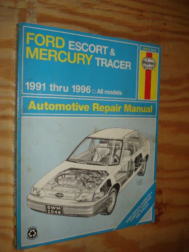 1991-1996 ford escort mercury tracer shop manual service book 97 96 95 94 93