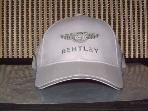 Bentley collection nos 2010~13, white/silver baseball cap/hat w/wings &amp; script