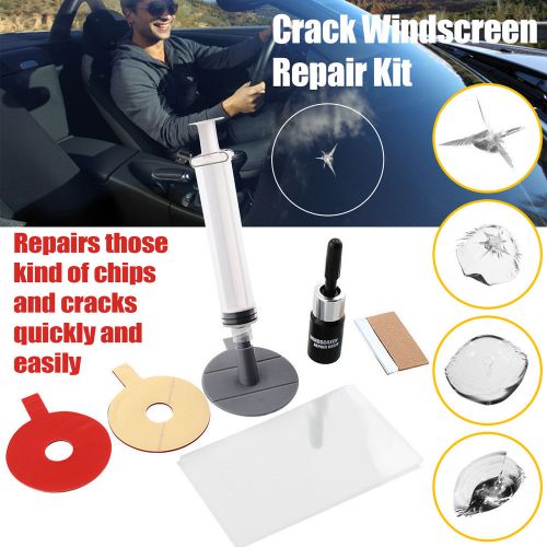 Windscreen repair kit windshield tool diy car auto glass for chip &amp; crack