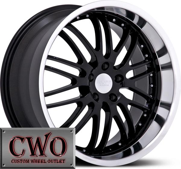 19 black ruff r281 wheels rims 5x120 5 lug bmw 1 3 series gto cts camro