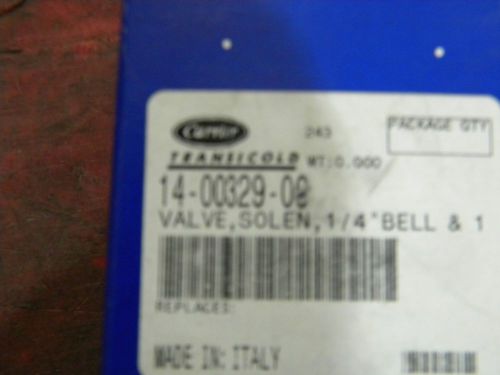 14-00329-06 valve,solen1/4&#034;bell&amp;1/4&#034;str carrier transicold