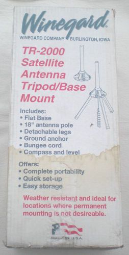Winegard tr-2000 satellite antenna tripod/base mount - new