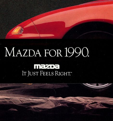 1990 mazda brochure -rx7 gtu/gxl/turbo-miata-929-mx6-626-protege-323-mpv-pickup