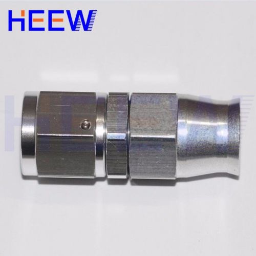 An-6 an6 silver straight swivel teflon ptfe e85 stealth fuel line hose fitting