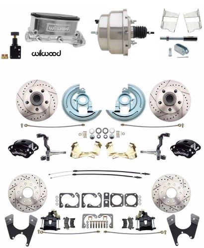 Wilwood front rear disc brake kit 1964-1972 gm a body chrome booster conversion
