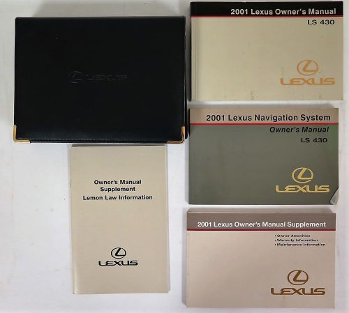 2001 lexus ls 430 owners manual guide book