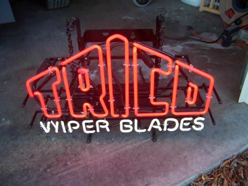 Buy NICE TRICO WIPERS NEON SIGN GAS STATION DISPLAY RAT ROD HOT ROD MAN
