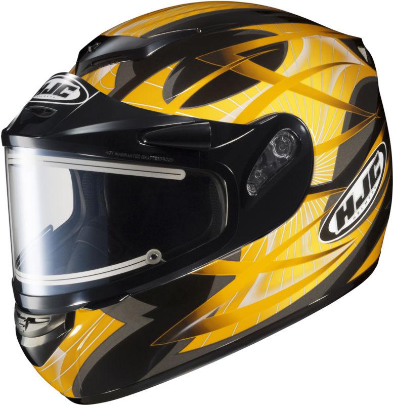 Hjc cs-r2 storm full face motorcycle helmet electric shield yellow size x-large