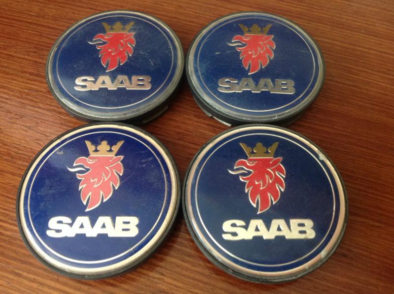 Saab 5236294 factory oem blue wheel center cap fits multiple vehicles and wheels