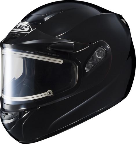 Hjc cs-r2 snowmobile full face helmet gloss black size medium