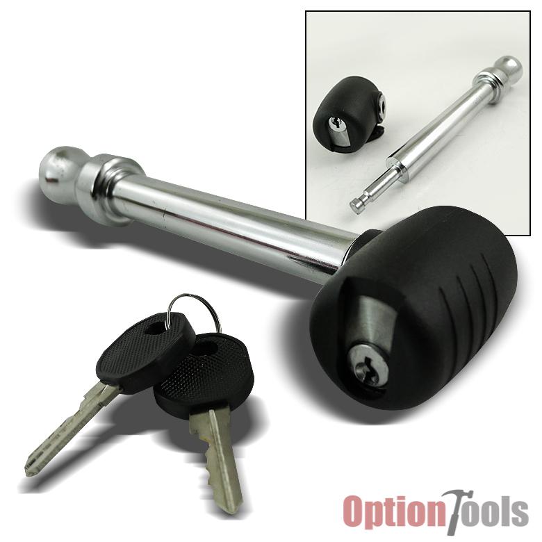 5/8" heavy duty universal rotating locking towing hitch pin lock with 2 keys new