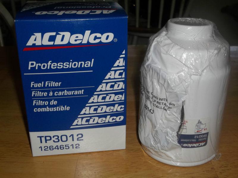 Acdelco tp3012 one new diesel fuel filter duramax 6.6l