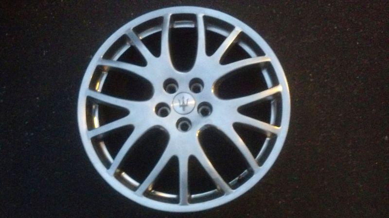 ~maserati gransport 19" front oem ball polished factory stock wheel rim~