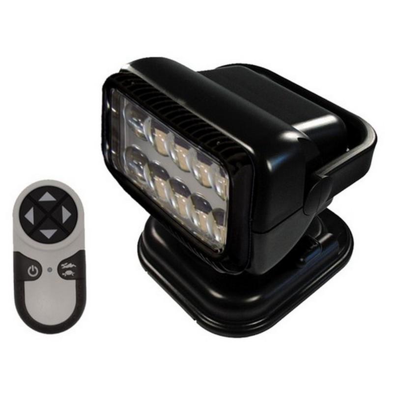 Golight 79514 marine spot light portable radioray led black w/wireless remote