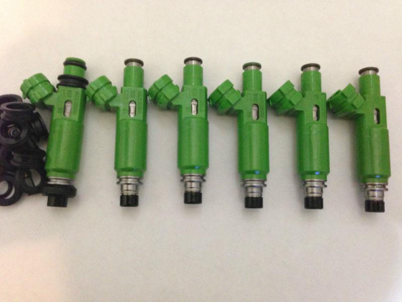 1998-02 mitsubishi montero sport 3l v6 fuel injectors set 195500 3170