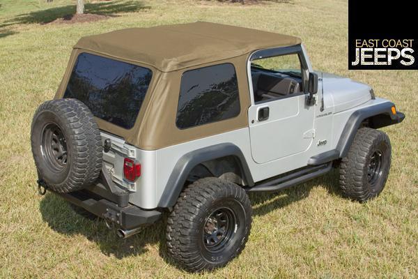 13750.37 rugged ridge bowless xhd soft top, spice, 97-06 jeep tj wranglers, by