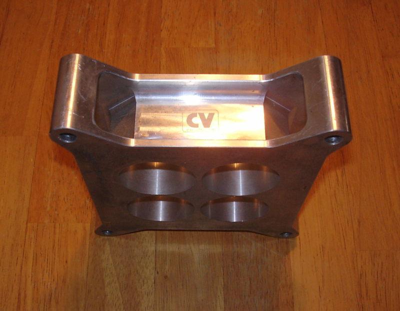 Cv products 1 3/4" carburetor spacer #cv 276 holley 4150 nascar nhra late model
