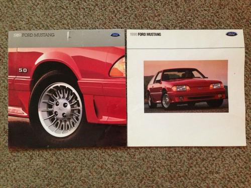 Set of 2 1989/1990 ford mustang dealer books great condition