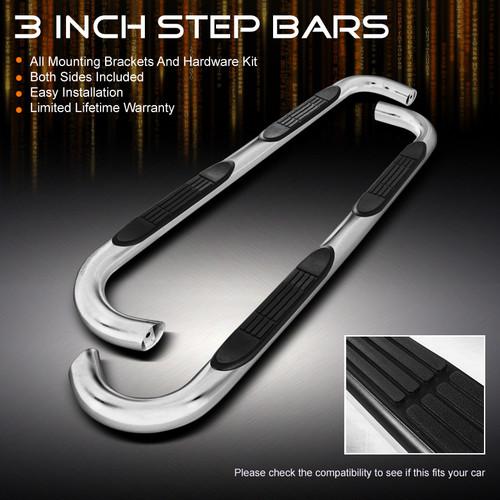 05-13 tacoma access cab 3" polished stainless steel side step bar running board