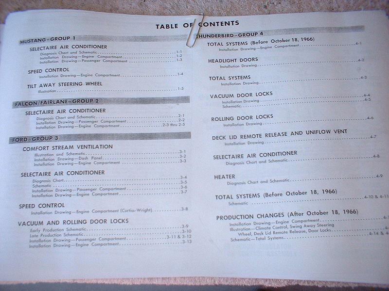 1960's mustang falco thunderbird fairlane vacuum chart
