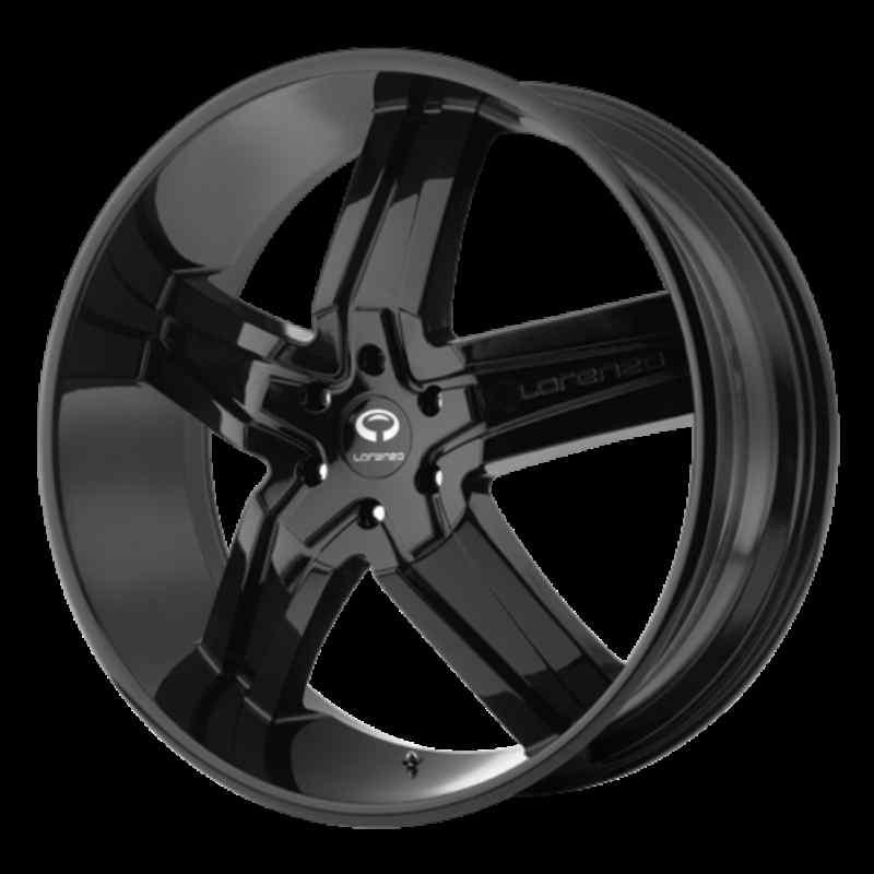 22" wheels rims lorenzo wl30 gloss black dakota durango ram tracker aspen raider