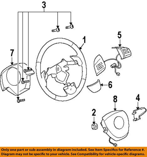 Mazda oem te69664m0 steering wheel-switch assembly