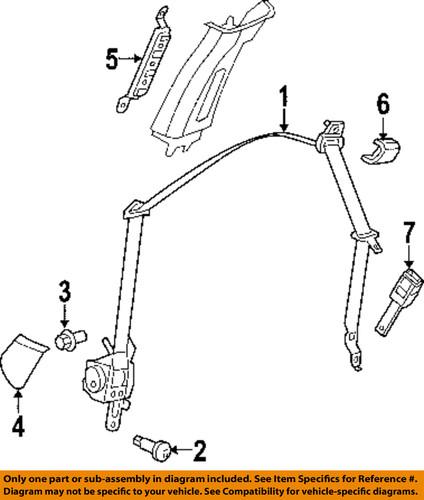 Mopar oem ux531dvaf front seat belts-retractor assembly