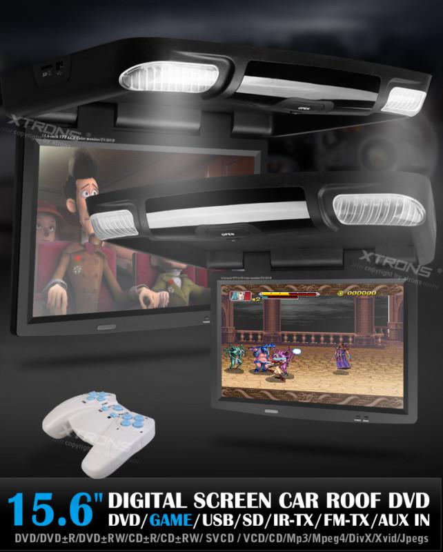  	cr1503 - 15” roof mounted dvd player with dvd/ vcd/ mp4/ divx/ cd/ mp3/ sd/ us